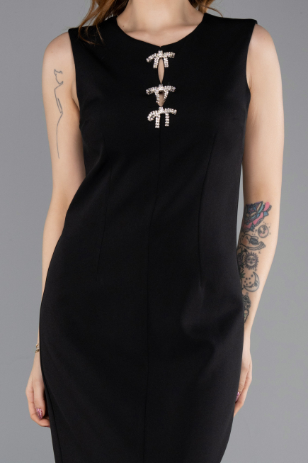 Short Black Evening Dress T2563