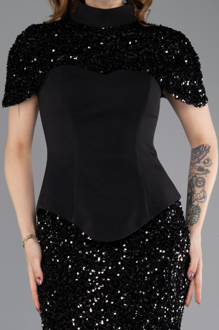 Long Black Evening Dress ABU5640