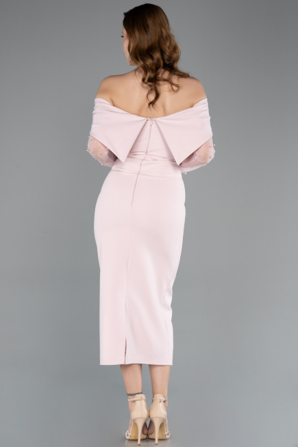 Midi Powder Color Cocktail Dress ABK2522