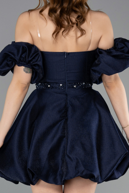 Mini Navy Blue Party Dress ABK2512