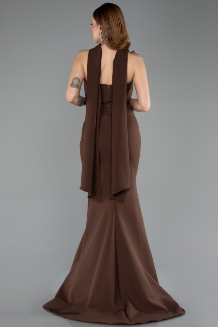 Long Brown Mermaid Evening Gown ABU5627
