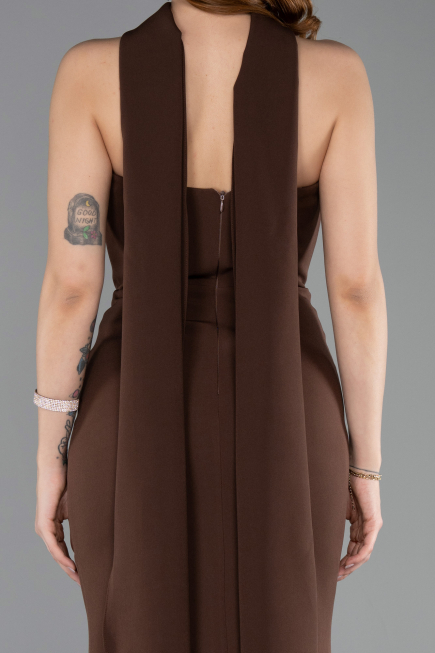 Long Brown Mermaid Evening Gown ABU5627