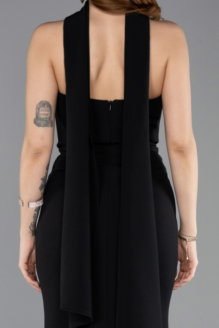 Long Black Mermaid Evening Gown ABU5627