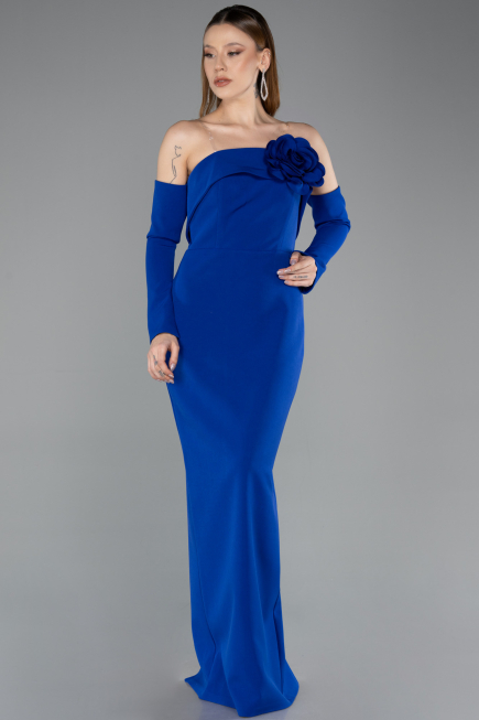 Long Sax Blue Evening Dress ABU5629