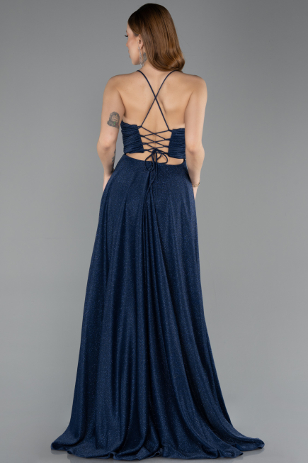 Long Navy Blue Evening Dress ABU5632