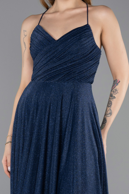 Long Navy Blue Evening Dress ABU5632