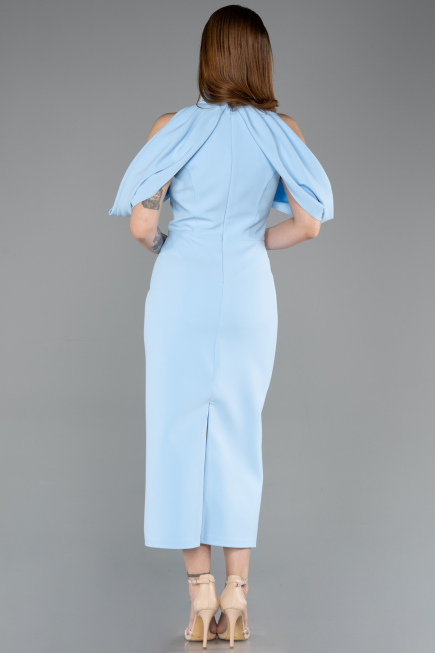 Midi Light Blue Party Dress ABK2517