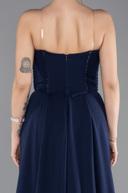 Long Navy Blue Evening Dress ABU5682