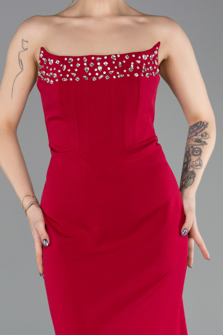 Long Koyu Fuşya Mermaid Prom Dress ABU5680