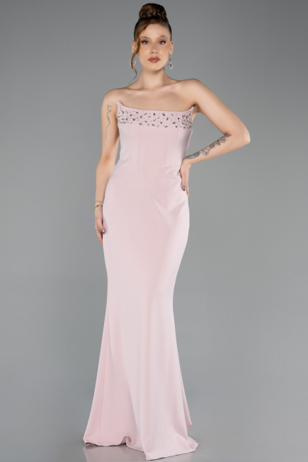 Long Powder Color Mermaid Prom Dress ABU5680