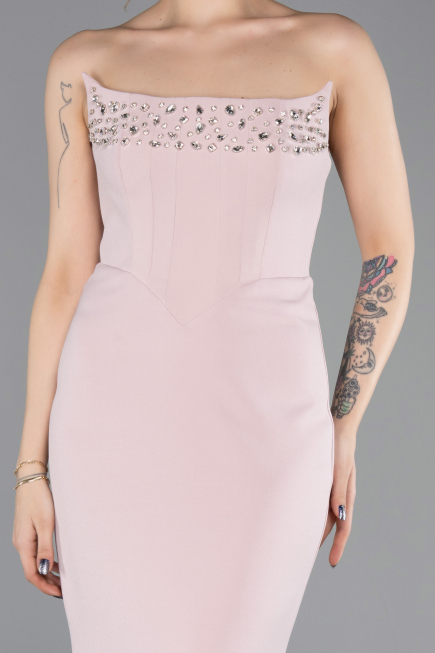 Long Powder Color Mermaid Prom Dress ABU5680