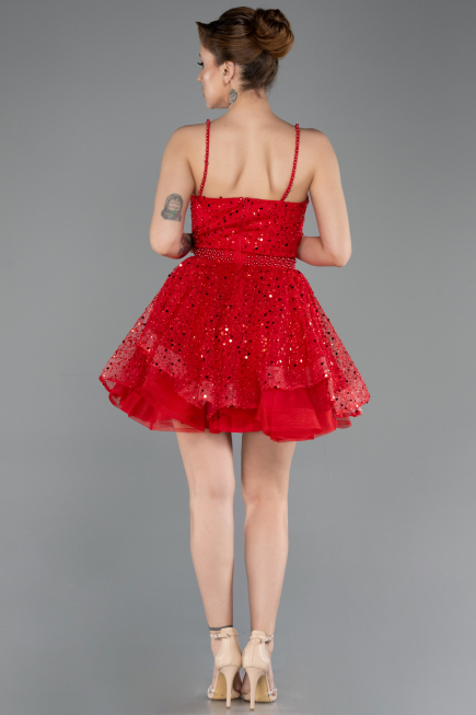 Short Red Party Dress ABK2435