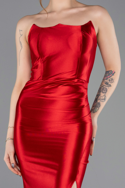 Long Red Prom Gown ABU5707