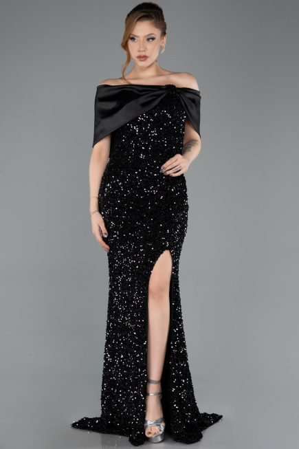 Long Black Evening Dress ABU5711