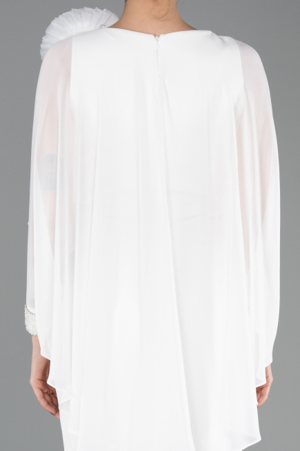 Midi White Cocktail Dress ABK2382