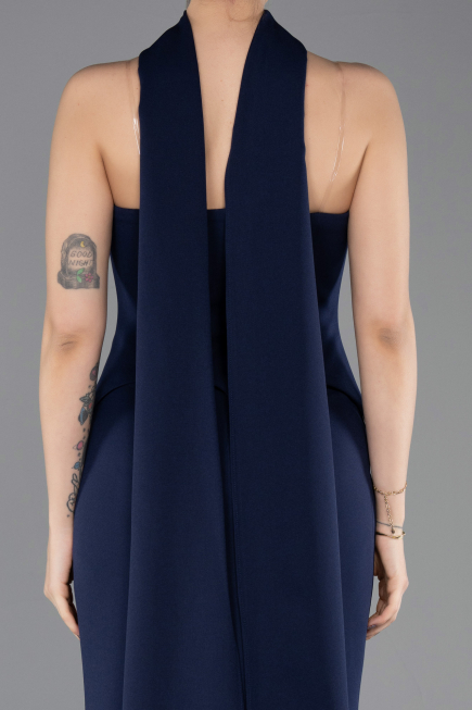 Long Navy Blue Evening Dress ABU5735