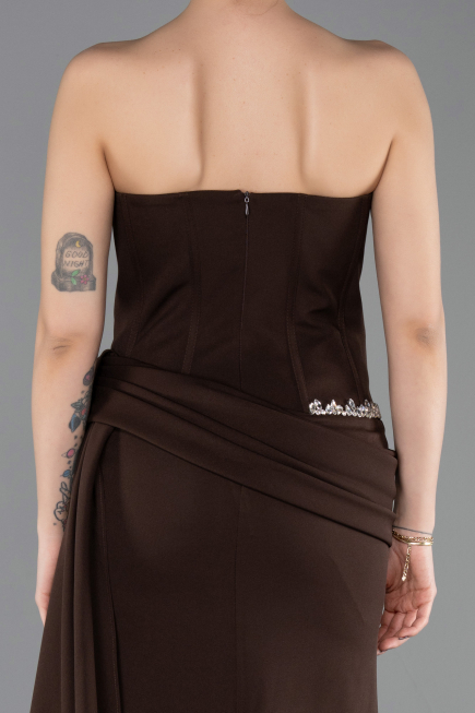Long Brown Evening Dress ABU5737