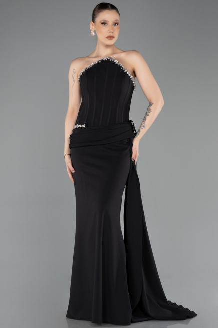 Long Black Evening Dress ABU5737