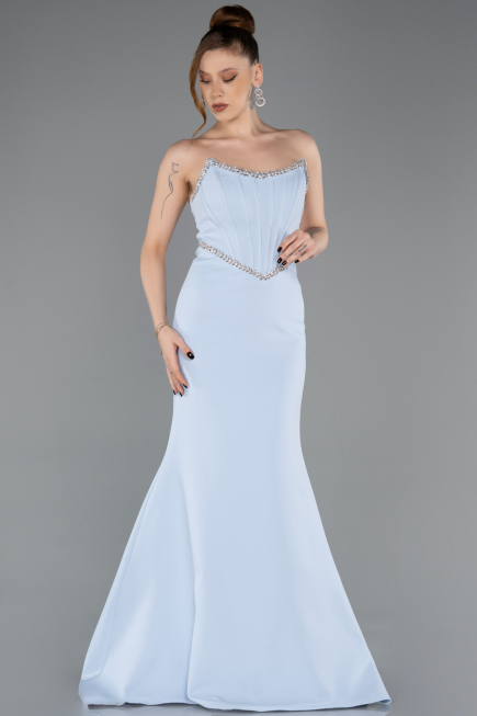 Long Light Blue Evening Dress ABU5747