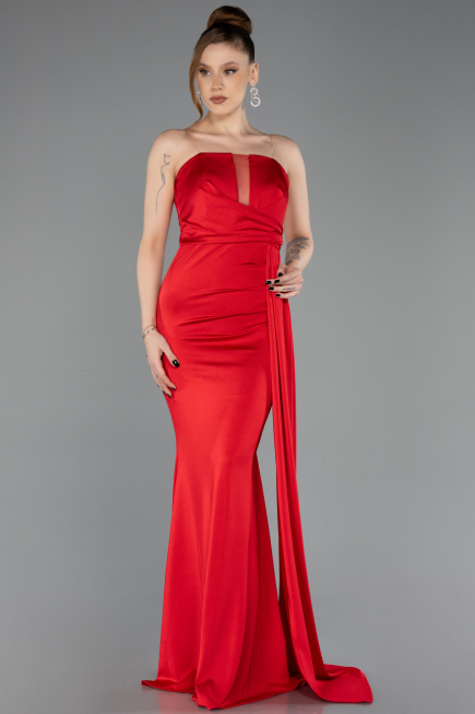 Long Red Prom Gown ABU5746