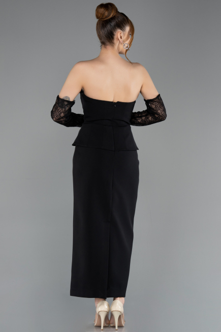 Midi Black Cocktail Dress ABK2539
