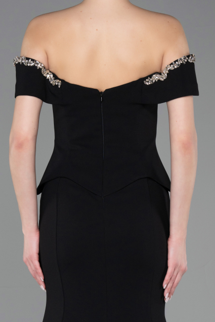Long Black Mermaid Prom Dress ABU5755