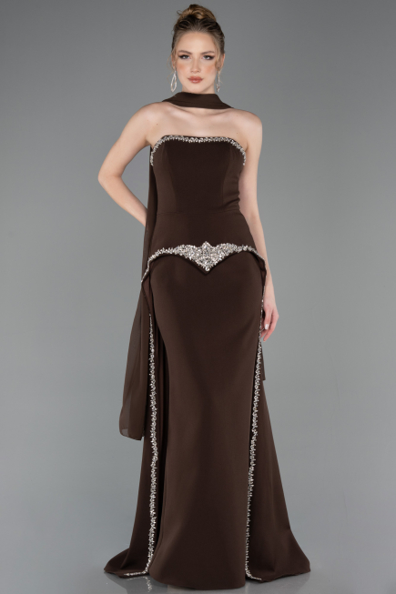 Long Brown Evening Dress ABU5769