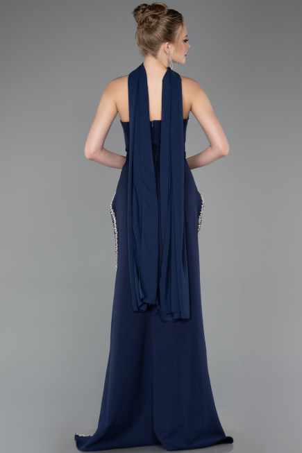 Long Navy Blue Evening Dress ABU5769