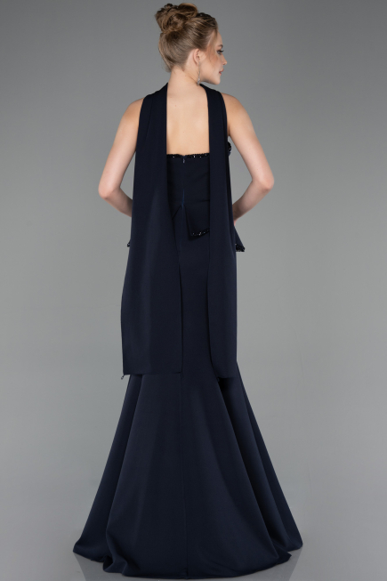 Long Navy Blue Evening Dress ABU5774