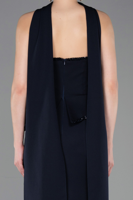 Long Navy Blue Evening Dress ABU5774