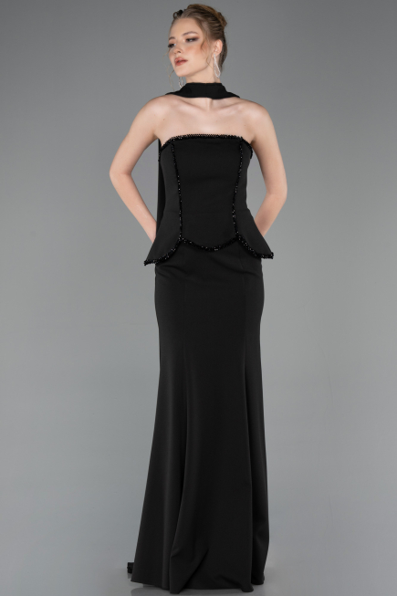 Long Black Evening Dress ABU5774