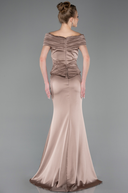 Long Mink Satin Evening Dress ABU5785