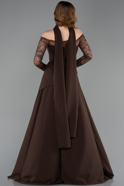 Brown Long Evening Dress ABU5662