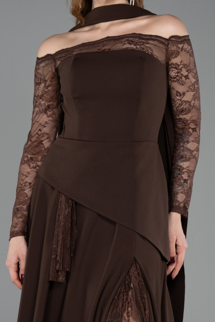 Brown Long Evening Dress ABU5662