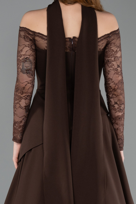 Brown Long Evening Dress ABU5662