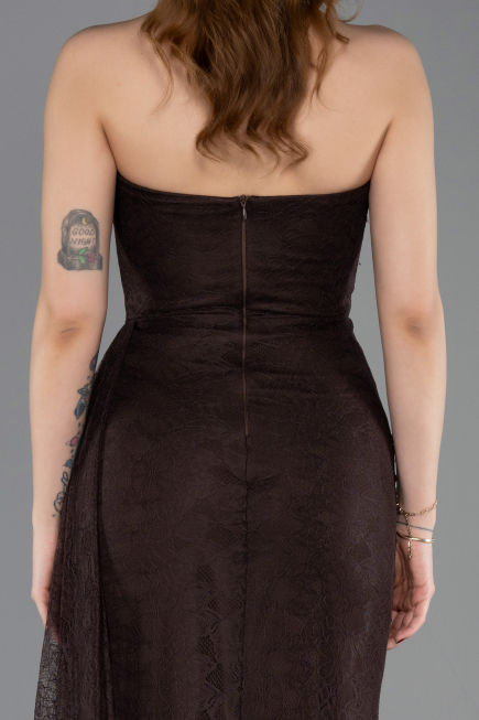 Long Brown Dantelle Prom Gown ABU5795