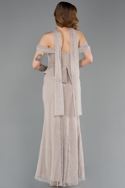 Long Mink Dantelle Evening Dress ABK2548