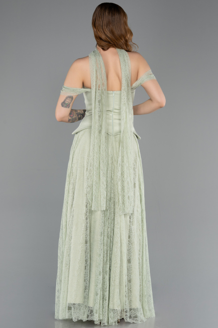 Long Mint Dantelle Evening Dress ABU5799
