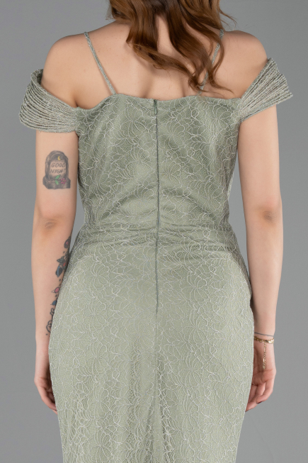 Long Mint Dantelle Evening Dress ABU5841