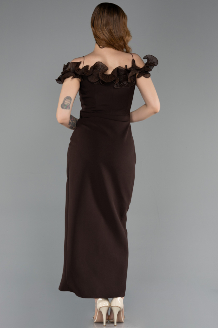 Midi Brown Cocktail Dress ABK2545