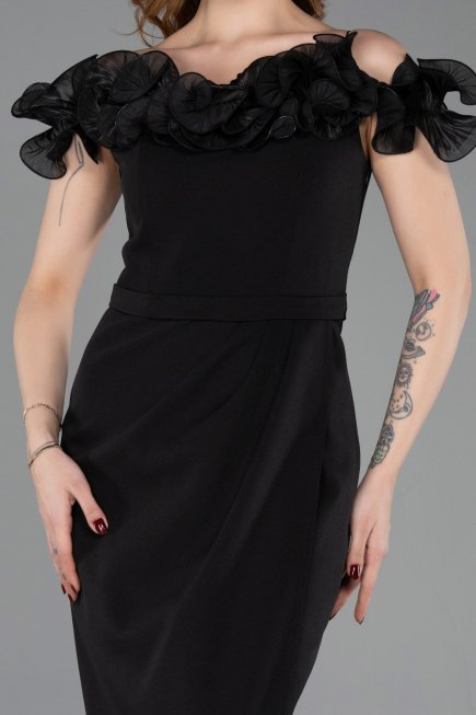 Midi Black Cocktail Dress ABK2545