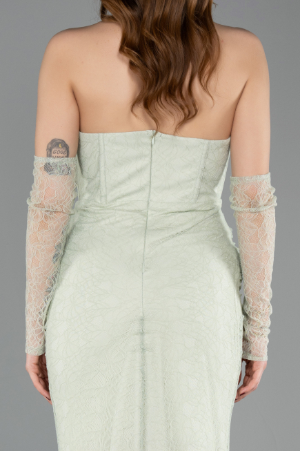 Long Mint Dantelle Evening Dress ABU5817