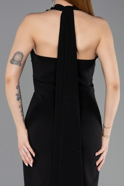 Midi Black Cocktail Dress ABK2551