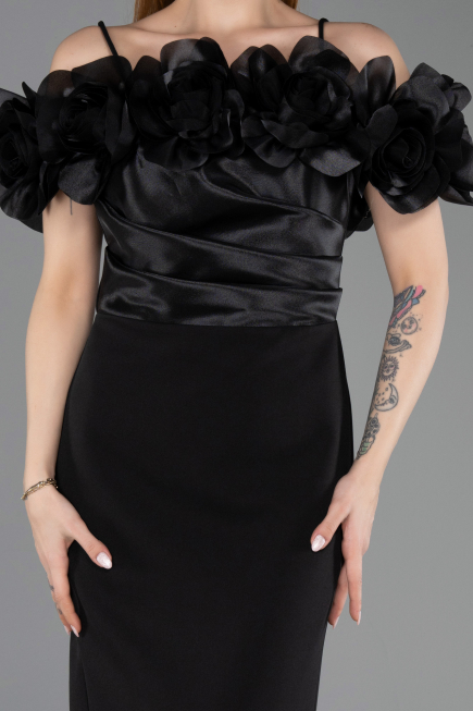 Midi Black Cocktail Dress ABK2553