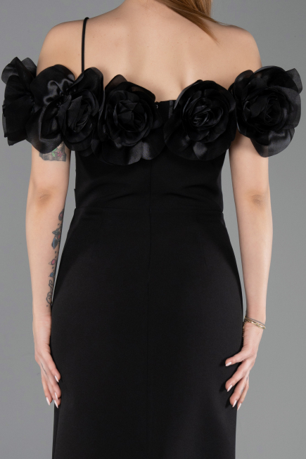 Midi Black Cocktail Dress ABK2553