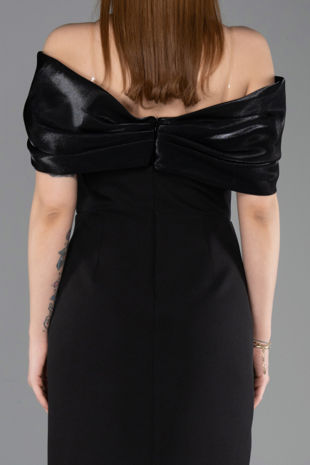 Midi Black Party Dress ABK2555
