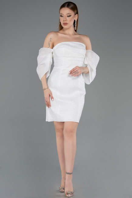 Short White Cocktail Dress ABK2563