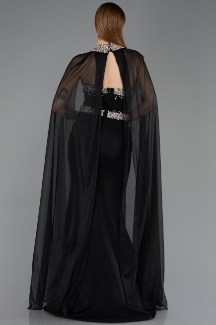 Long Black Mermaid Prom Dress ABU5866
