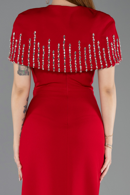 Long Red Evening Dress ABU5889