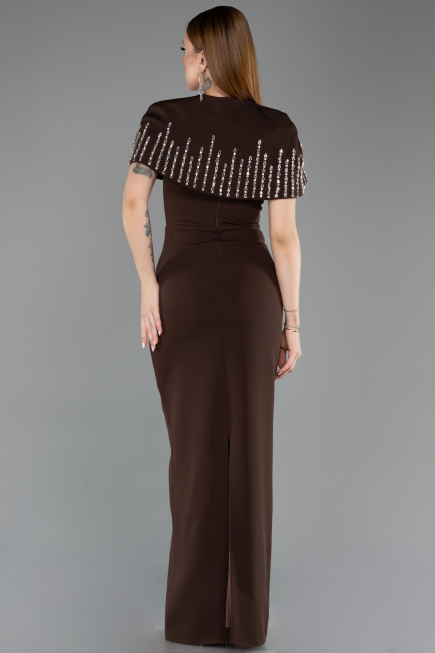 Long Brown Evening Dress ABU5889